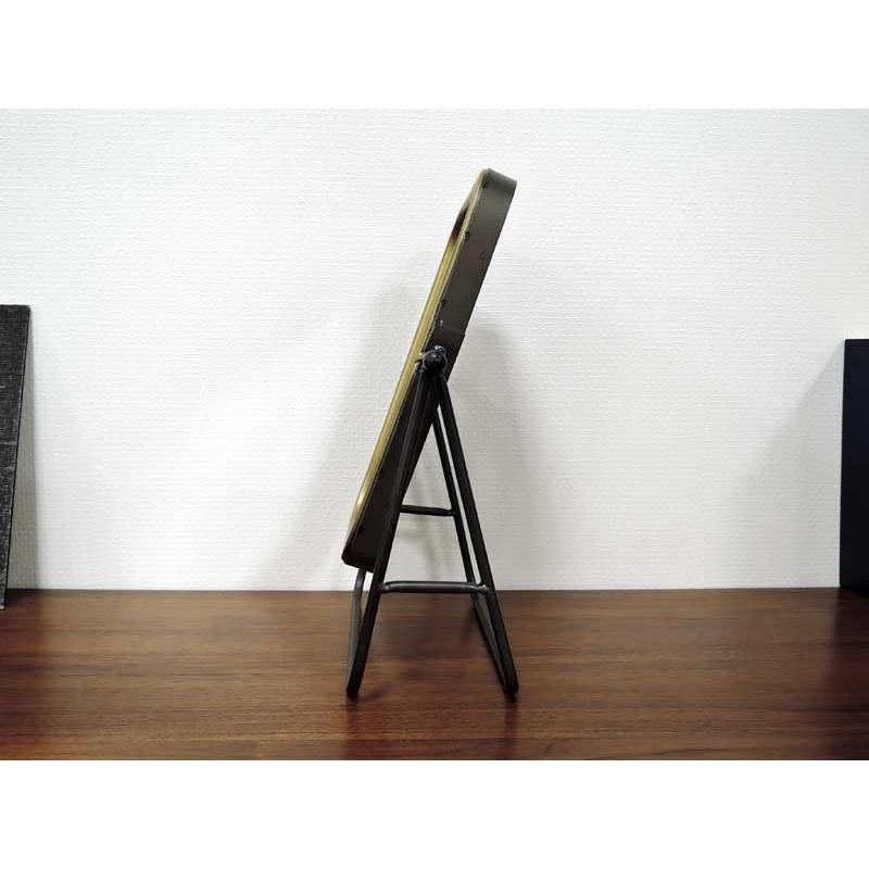 卓上ミラー ゴールドフレーム スタンドミラー 鏡 ミラー 卓上 卓上鏡