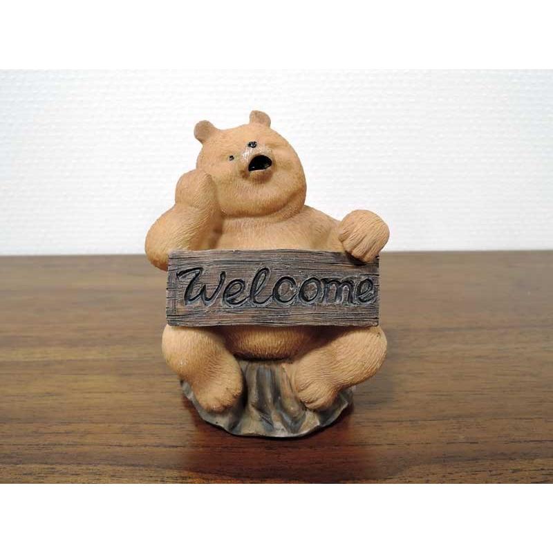 ダッドベア ウェルカム くま 熊 ベア welcome 置物 かわいい ダッドベア ウェルカム くま 熊 ベア welcome 置物 かわいい