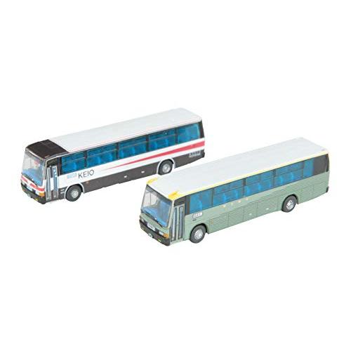 ザ バスコレクション バスコレ 本物の 中央高速バス 日本初の 2台セット ジオラマ用品 メーカー初回受注限定生産 50周年