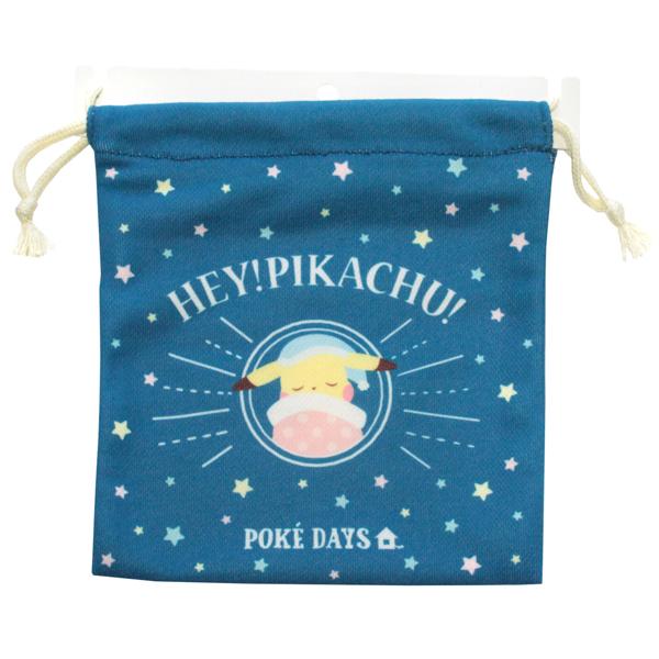 ポケモン 巾着 おやすみ Pk 巾着袋 ポケットモンスター キャラクター 小物入れ 粧美堂 ネコポス可 Babu 通販 Yahoo ショッピング