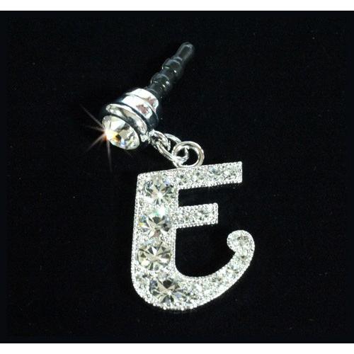 イヤホンジャック イニシャル E Iphone スマートフォン用 スマピ ラインストーンに筆記体 アルファベット Inisyaru S E Babu 通販 Yahoo ショッピング