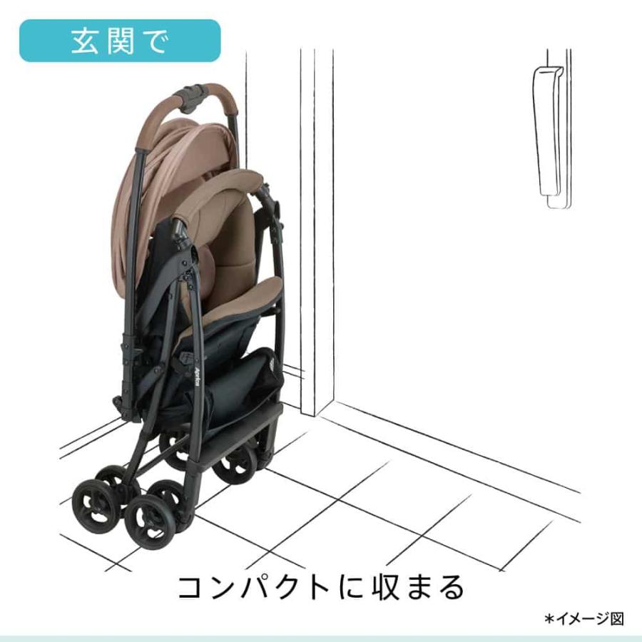 アップリカ カルーンエアー メッシュ AD ベビーカー A型ベビーカー 1年