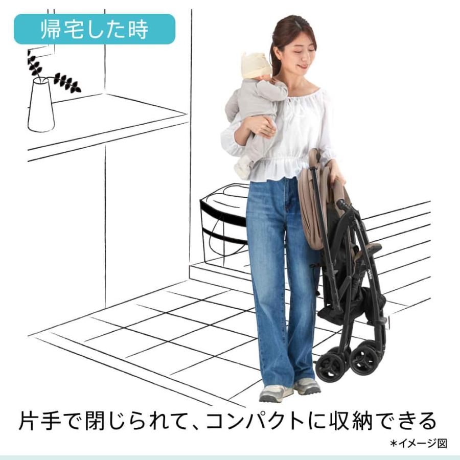 アップリカ カルーンエアー メッシュ AD ベビーカー A型ベビーカー 1年