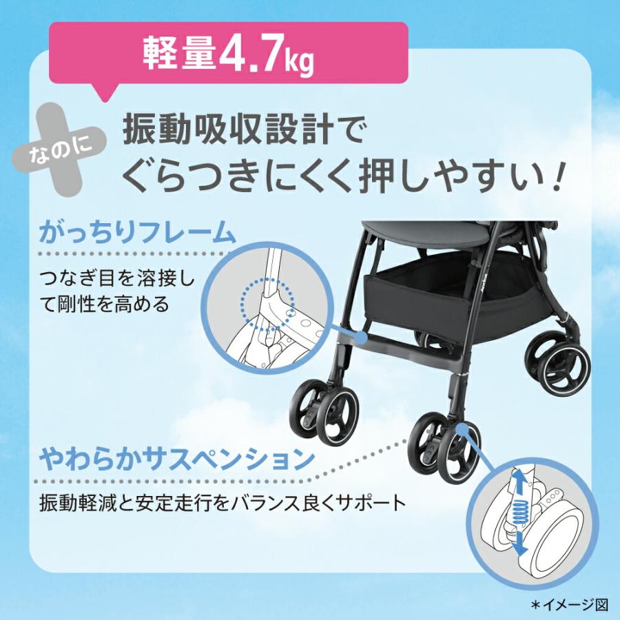 LUXUNA アップリカ(Aprica) ラクーナエアー AD グレー GR 【A型
