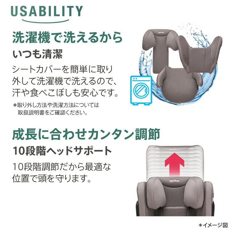 アップリカ（Aprica） ライドクルー ISOFIX AB チャイルドシート 