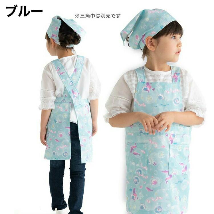 かぶるだけ エプロン キッズ 子供用 女の子 男の子 Mサイズ100〜120cm
