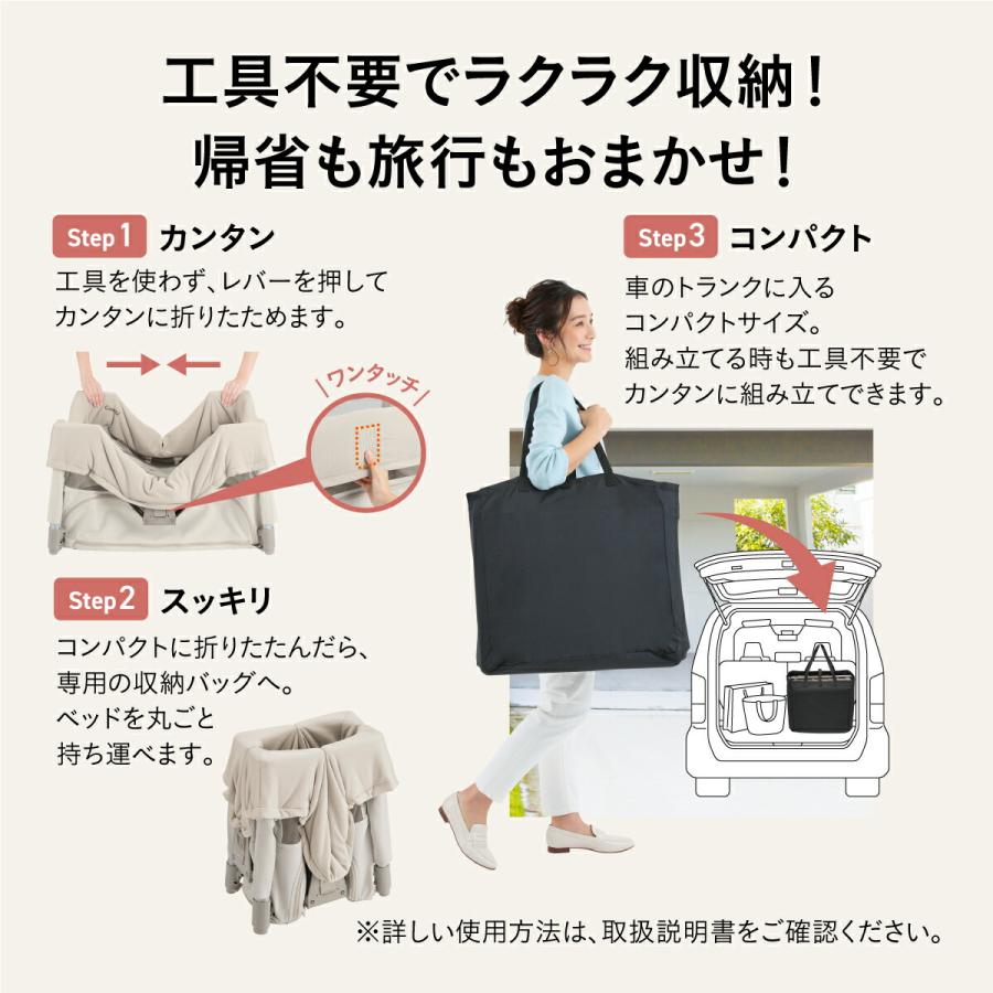 Combi（コンビ） トモネル ベビーベッド コンパクト ミルキー / PSC
