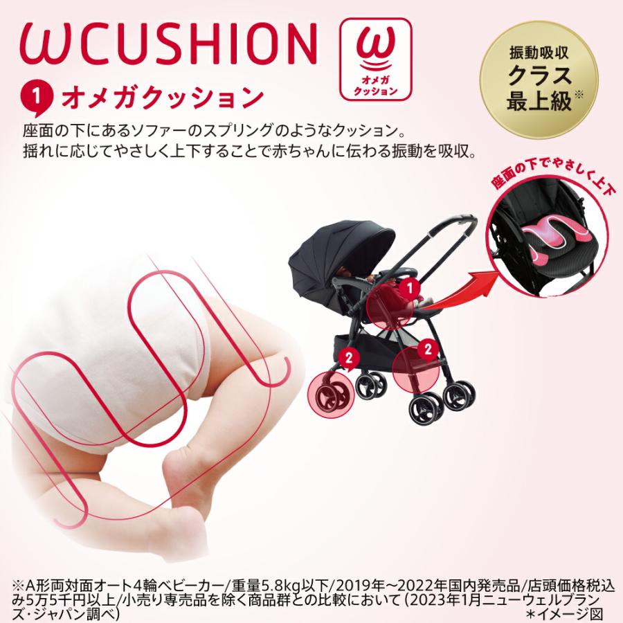 LUXUNA アップリカ ベビーカー 即納 ラクーナ クッションフリー AC