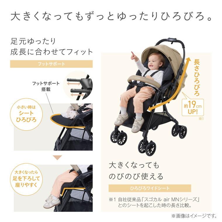 スゴカル A型ベビーカー 即納 コンビ スゴカルL compact エッグ