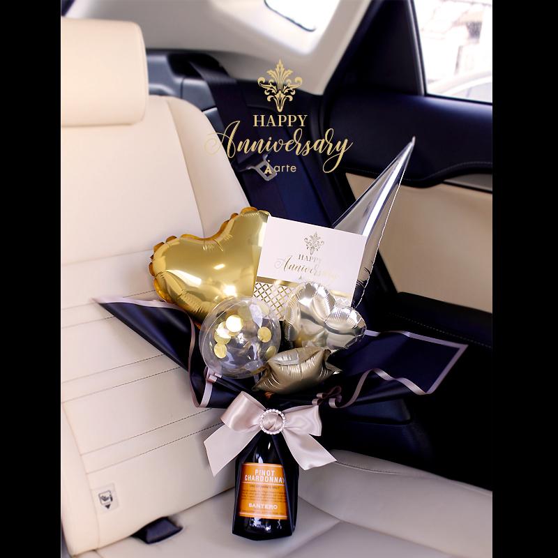 バルーン電報 結婚式 アレンジ スパークリングワイン付 375ml お祝い 飾り プレゼント 開店祝い 周年祝い シャンパン付 エレナ バルーン Bl 53 おむつケーキ 出産祝い Baby Arte 通販 Yahoo ショッピング