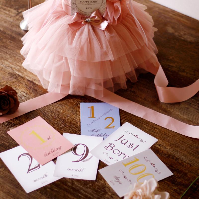 出産祝い 月齢カード 記念日 ハーフバースデー おしゃれ 女の子 誕生日 100日 ベビーマンスリーカード アンティーク Mca 2 おむつケーキ 出産祝い Baby Arte 通販 Yahoo ショッピング