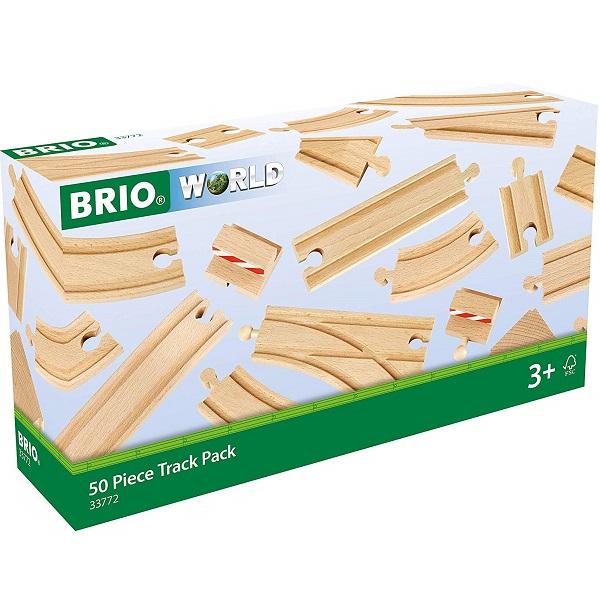 梱包あり BRIO（ブリオ） 【ラッピング無料】BRIO 50ピース追加レールセット