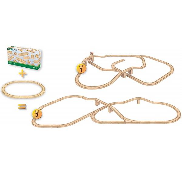 BRIO（ブリオ） 【ラッピング無料】BRIO 50ピース追加レールセット