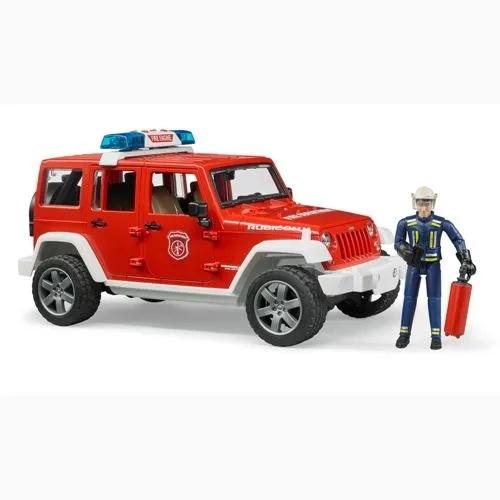 Bruder（ブルーダー）JEEP Rubicon 消防カスタム（フィギュア付き）街を守るはたらくくるま BR02528 【沖縄及び離島発送不可】の画像