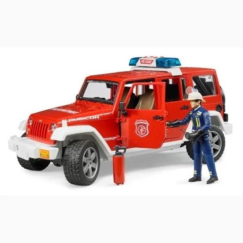 Bruder（ブルーダー）JEEP Rubicon 消防カスタム（フィギュア付き）街を守るはたらくくるま BR02528 【沖縄及び離島発送不可】の画像