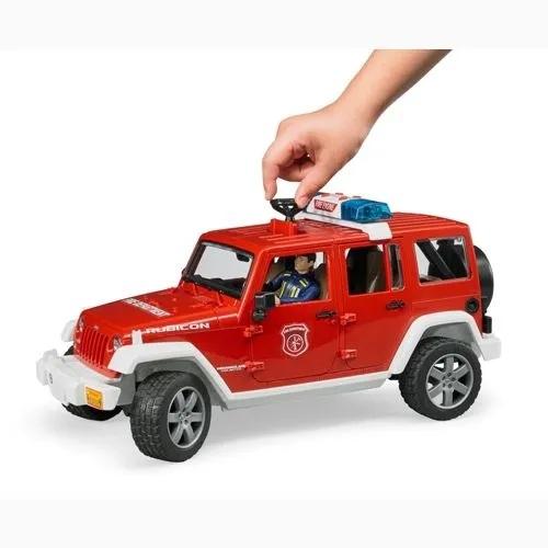 Bruder（ブルーダー）JEEP Rubicon 消防カスタム（フィギュア付き）街を守るはたらくくるま BR02528 【沖縄及び離島発送不可】の画像