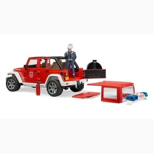 Bruder（ブルーダー）JEEP Rubicon 消防カスタム（フィギュア付き）街を守るはたらくくるま BR02528 【沖縄及び離島発送不可】の画像