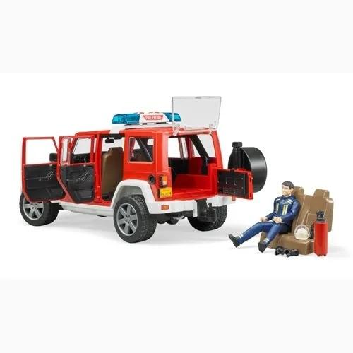 Bruder（ブルーダー）JEEP Rubicon 消防カスタム（フィギュア付き）街を守るはたらくくるま BR02528 【沖縄及び離島発送不可】の画像