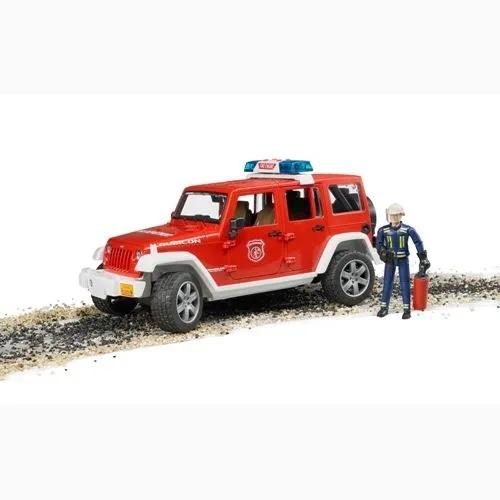 Bruder（ブルーダー）JEEP Rubicon 消防カスタム（フィギュア付き）街を守るはたらくくるま BR02528 【沖縄及び離島発送不可】の画像