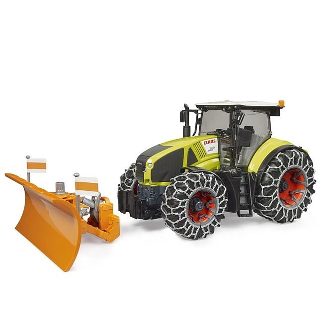 ブルーダー Claas Axion 950 トラクター\u0026スノーチェーン・ブレード クラース アリオン BR03018  【沖縄及び離島発送不可】の画像