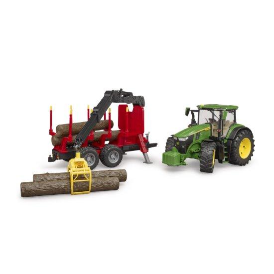 Bruder（ブルーダー） JD 7R 350 フロントローダー\u0026森林トレーラー（丸太4本付き） BR03154 John Deere 【沖縄及び離島発送不可】_1