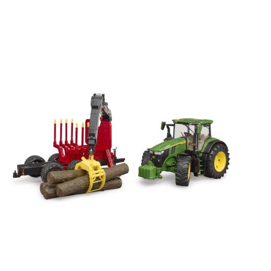 Bruder（ブルーダー） JD 7R 350 フロントローダー\u0026森林トレーラー（丸太4本付き） BR03154 John Deere 【沖縄及び離島発送不可】_2