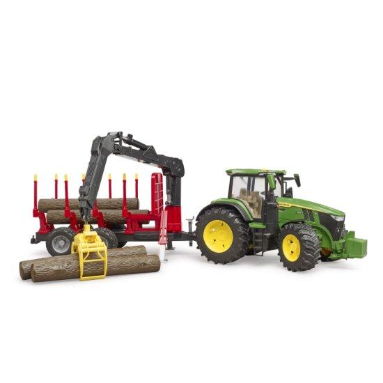 Bruder（ブルーダー） JD 7R 350 フロントローダー\u0026森林トレーラー（丸太4本付き） BR03154 John Deere 【沖縄及び離島発送不可】_3