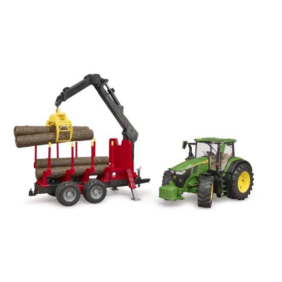 Bruder（ブルーダー） JD 7R 350 フロントローダー\u0026森林トレーラー（丸太4本付き） BR03154 John Deere 【沖縄及び離島発送不可】_4