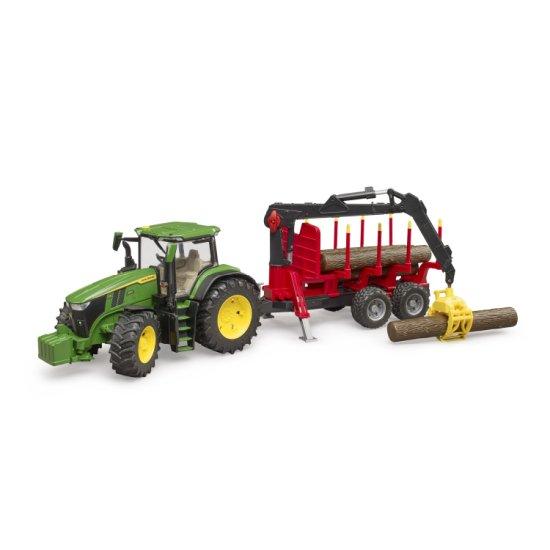 Bruder（ブルーダー） JD 7R 350 フロントローダー\u0026森林トレーラー（丸太4本付き） BR03154 John Deere 【沖縄及び離島発送不可】_5