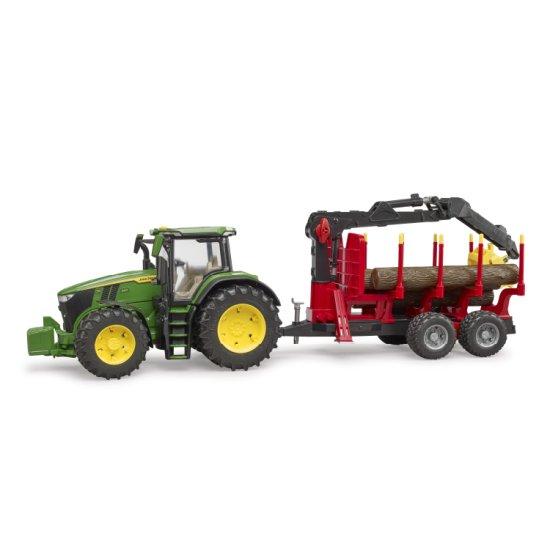 Bruder（ブルーダー） JD 7R 350 フロントローダー\u0026森林トレーラー（丸太4本付き） BR03154 John Deere 【沖縄及び離島発送不可】_6