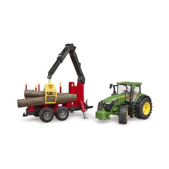 Bruder（ブルーダー） JD 7R 350 フロントローダー\u0026森林トレーラー（丸太4本付き） BR03154 John Deere 【沖縄及び離島発送不可】_7