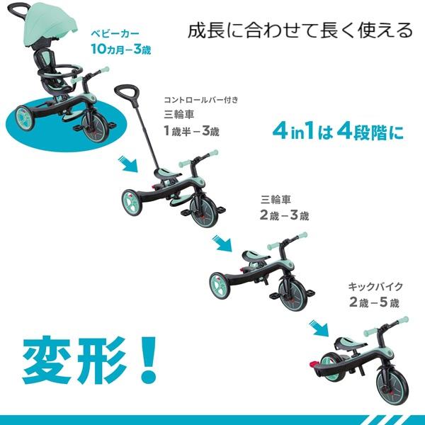 エクスプローラー トライク 4in1 ベビーカー グロッバー 【メーカー2年