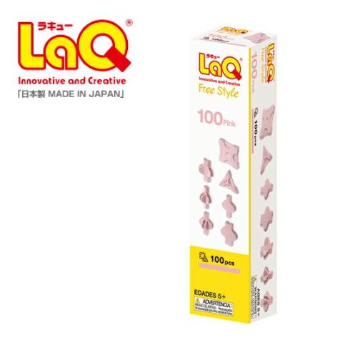 LaQ（ラキュー） フリースタイル100 ピンク 追加パーツ 100ピース LaQ