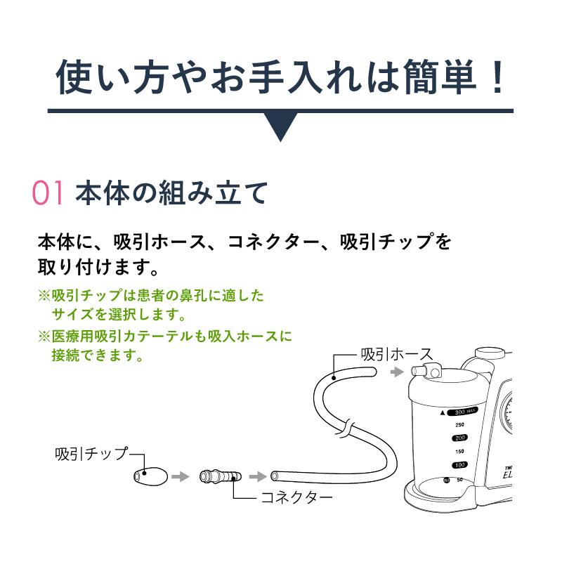 エレノア 吸引器 鼻水吸引器 電動鼻水吸引器 たん吸引器 ELENOA 医療