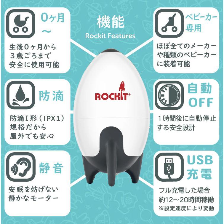 ベビーカーに付ける赤ちゃんの寝かしつけ Rockit ロキット USB ベビーカーに付ける赤ちゃんの寝かしつけ Rockit ロキット USB