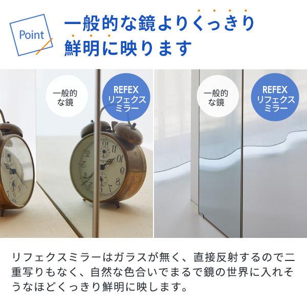 軽い姿見　リフェクスミラー　REFEX 各種ダンス練習などに　2枚で6万円相当 割れない鏡 リフェクスミラー 壁掛式スポーツミラー 姿見 90cm