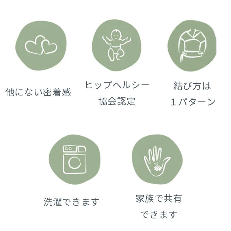 抱っこ紐 ボバラップ bobawrap M字姿勢 コアラ抱っこ 一日中抱っこができる おんぶ紐 巻くだけ 1枚布 ベビーラップ ベビーウェアリング 新生児 巻くだけの画像