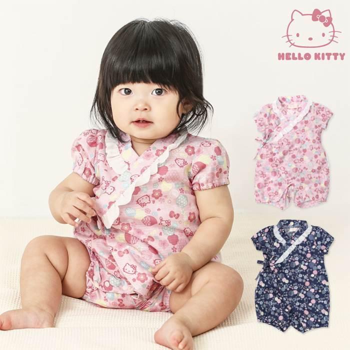 Coeur A Coeur クーラクール ハローキティ 甚平グレコ 70 80cm 女の子 70cm 80cm