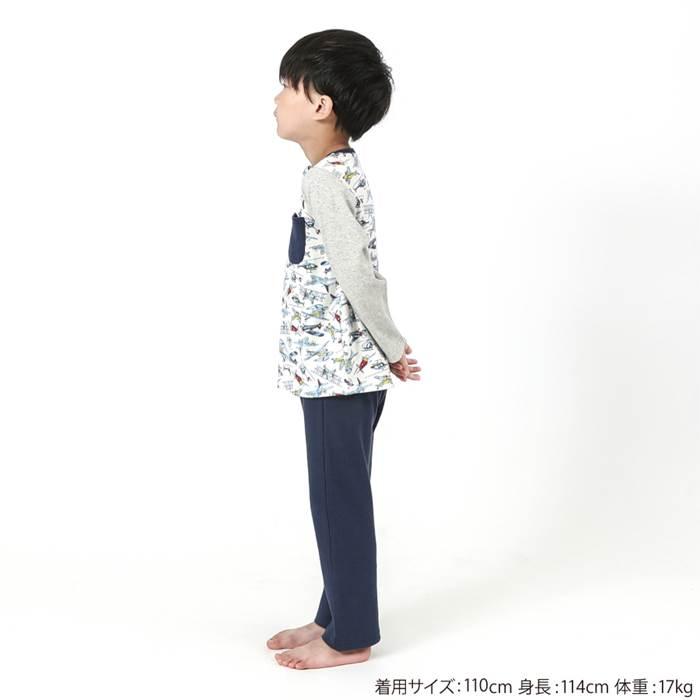 子供服 キムラタン BABBLE BOON（バブルブーン）ひこうき総柄パジャマ（長袖） (80〜130cm)  男の子 80 90 95 100 110 120 130 本体綿100%｜baby-kids-kimuratan｜09