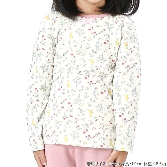 子供服 キムラタン BABBLE BOON(バブルブーン)お花と森の仲間たちパジャマ(長袖) (80〜130cm) 女の子 80 90 95 100 110 120 130 本体綿100%|ベビー・子供服のキムラタン|11