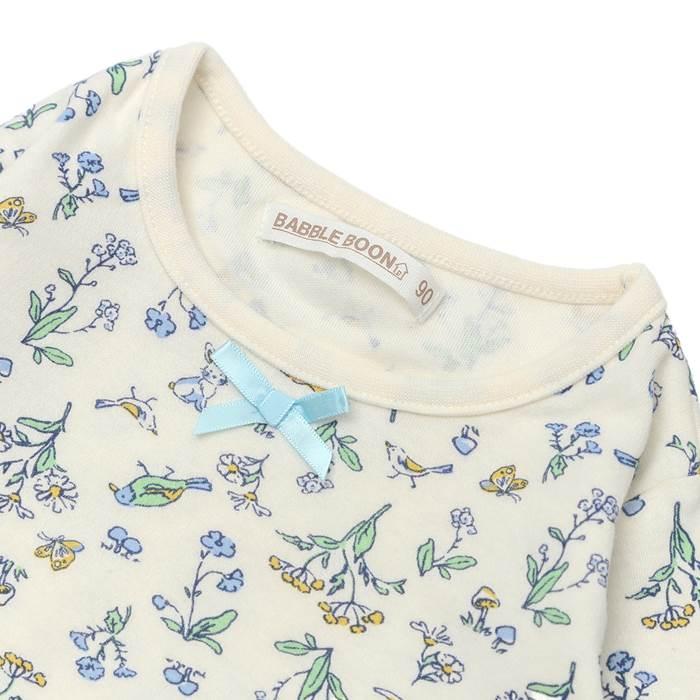 子供服 キムラタン BABBLE BOON(バブルブーン)お花と森の仲間たちパジャマ(長袖) (80〜130cm) 女の子 80 90 95 100 110 120 130 本体綿100%|ベビー・子供服のキムラタン|16