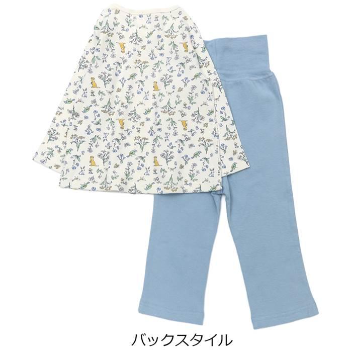 子供服 キムラタン BABBLE BOON(バブルブーン)お花と森の仲間たちパジャマ(長袖) (80〜130cm) 女の子 80 90 95 100 110 120 130 本体綿100%|ベビー・子供服のキムラタン|04