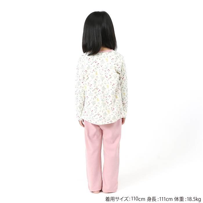 子供服 キムラタン BABBLE BOON(バブルブーン)お花と森の仲間たちパジャマ(長袖) (80〜130cm) 女の子 80 90 95 100 110 120 130 本体綿100%|ベビー・子供服のキムラタン|07