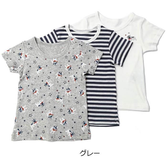 子供服 キムラタン Biquette（ビケット） ３Ｐ半袖シャツ肌着（90〜130cm)  男の子 90cm 100cm 110cm 120cm 130cm 綿100%｜baby-kids-kimuratan｜06