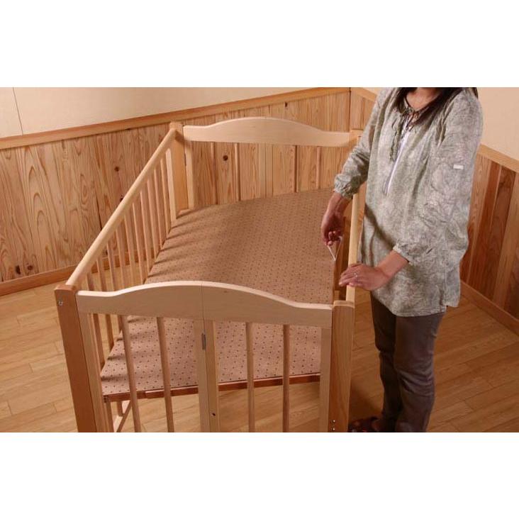 ベビーベッド レンタル 標準サイズ ハイタイプベッド 折りたたみ式