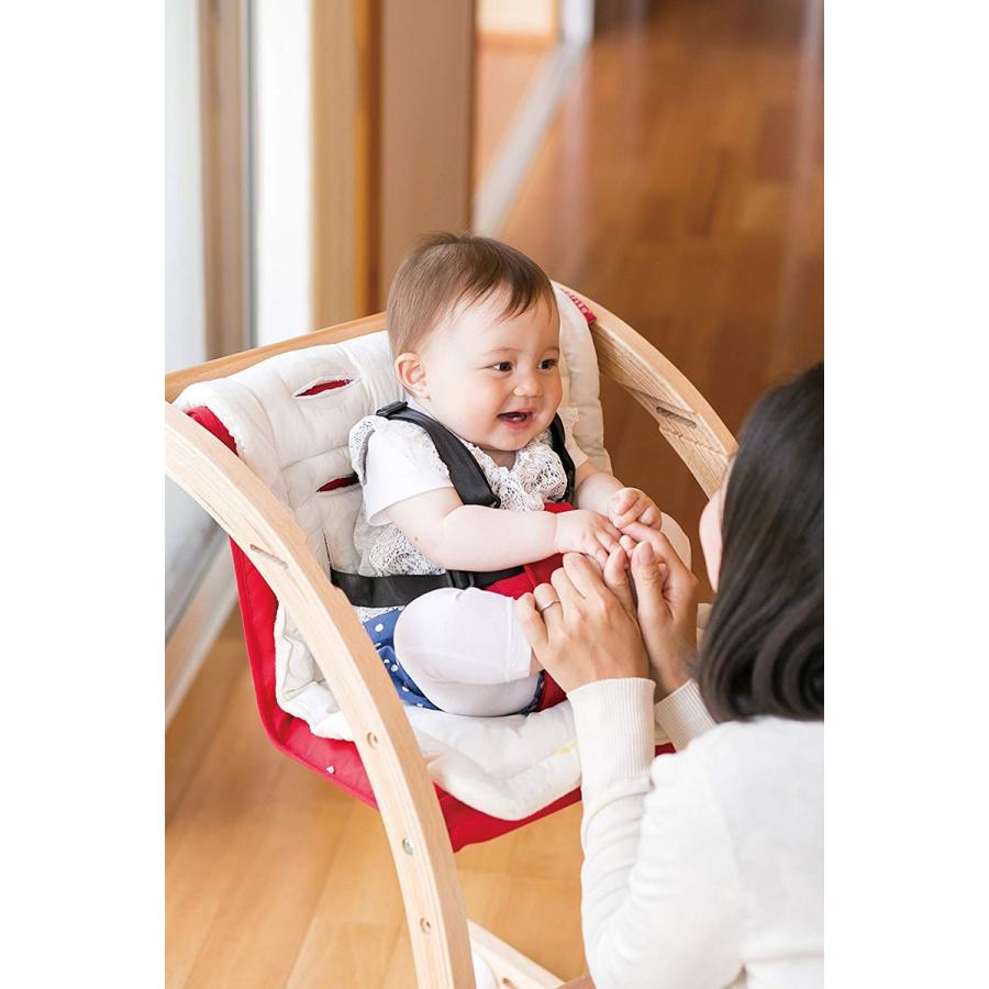 木製ベビーチェア 長く使えるファルスカのスクロールチェアプラス