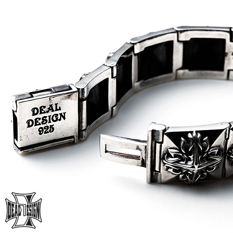 DEALDESIGNディールデザインレザーブレスレット　シルバー DEAL DESIGN（ディールデザイン） 23日までポイント5倍 GL スタッズ