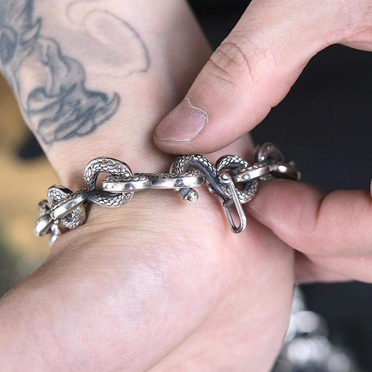 ディールデザイン エイト スネーク シルバー ブレスレット Sサイズ Mサイズ シルバー925 アクセサリー 393418 DEAL DESIGNの画像