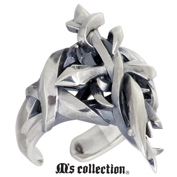 M's collection シルバーリング　17号 シルバー925 Amazon | [エムズコレクション] シルバー925 メンズ リング