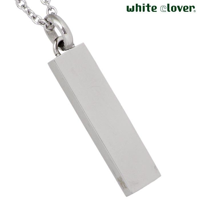 white clover（ホワイトクローバー） ステンレス ペア ネックレス